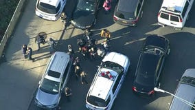 Police arrested a man who was handcuffed when he escaped from custody Tuesday morning.