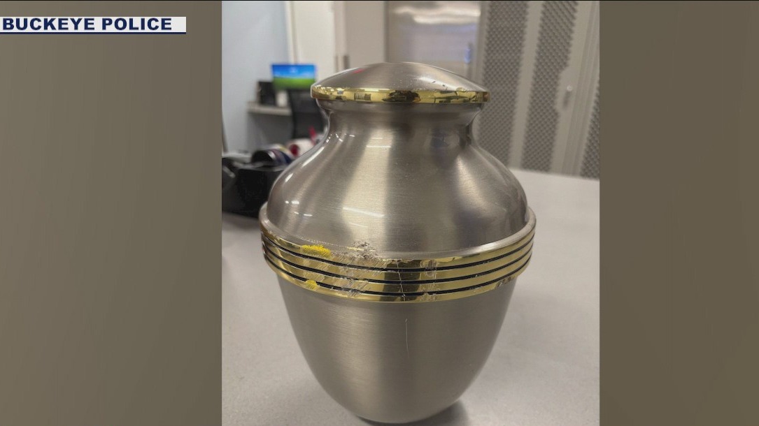 Urn with ashes inside found on side of Buckeye road returned to owner