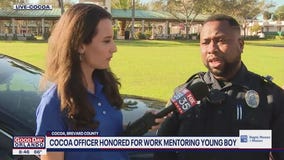 FOX 35 Care Force: Cocoa officer honored for work mentoring young boy