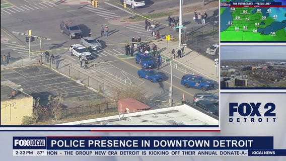 Detroit police involved shooting of wanted suspect near downtown