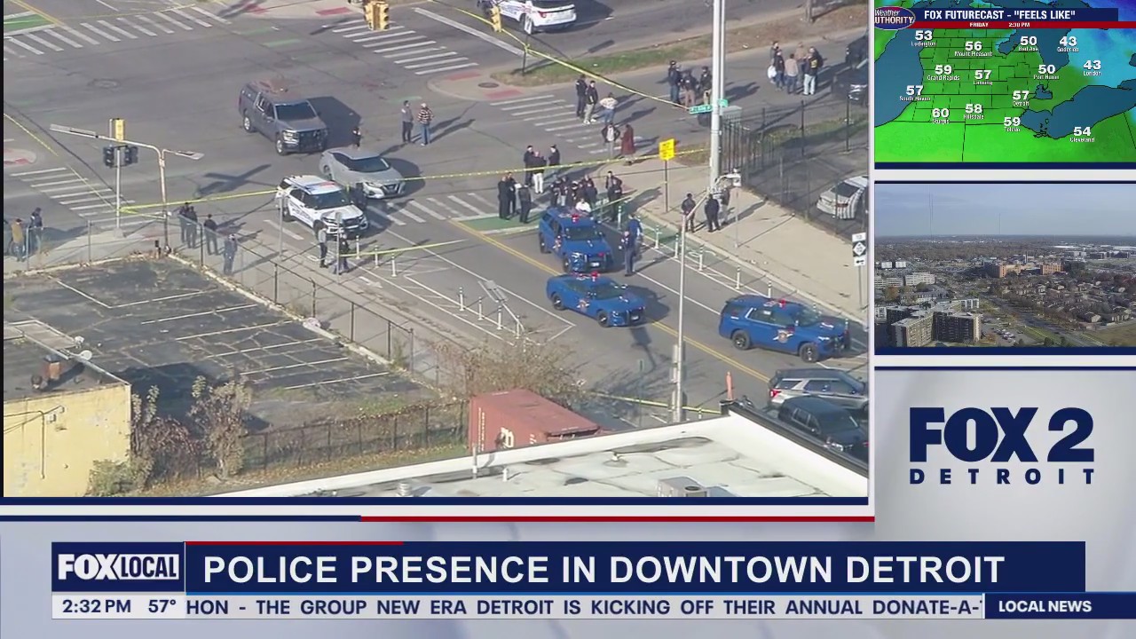 Detroit police involved shooting of wanted suspect near downtown