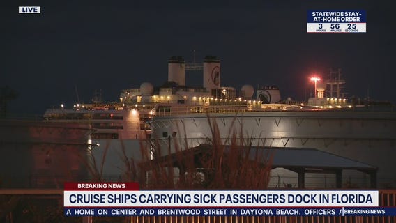 Cruise ships carrying sick passengers dock in South Florida