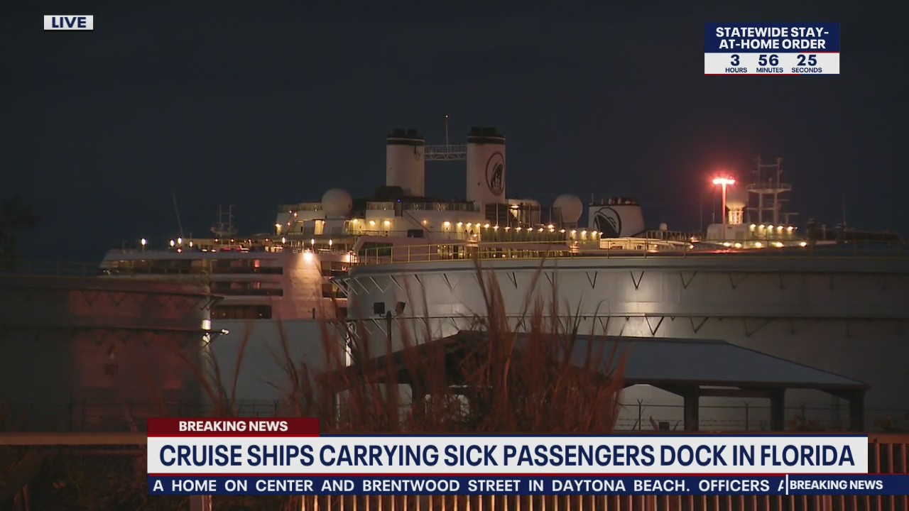 Cruise ships carrying sick passengers dock in South Florida