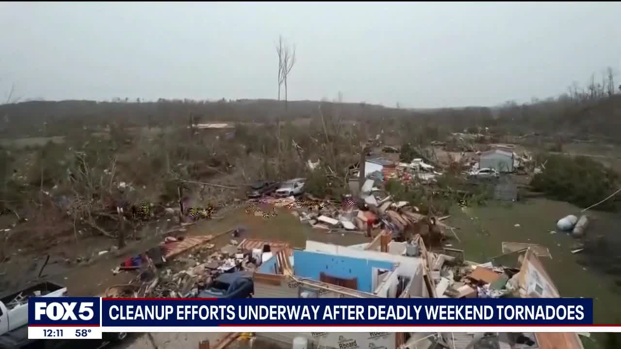 Dramatic video shows damage from cross-country weekend storm