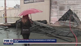 Fire destroys multiple businesses in Yelm strip mall