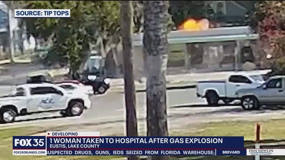 Video shows jewelry store explosion in Eustis that injured woman