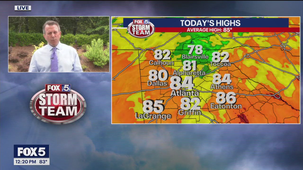 Tuesday midday forecast | FOX 5 Atlanta