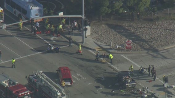 Bus crash in Anaheim