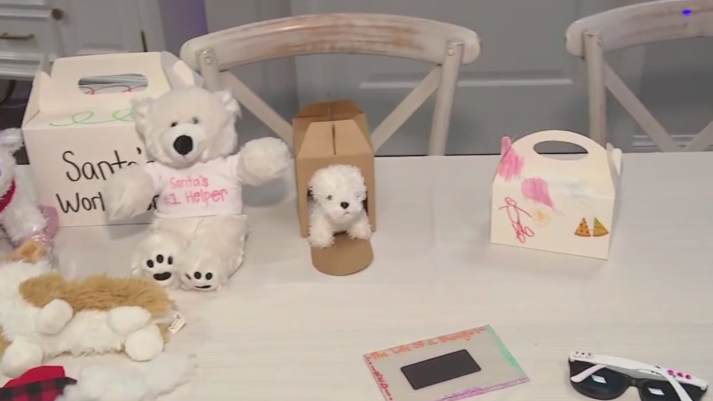 Craft table for DIY favors, workshops