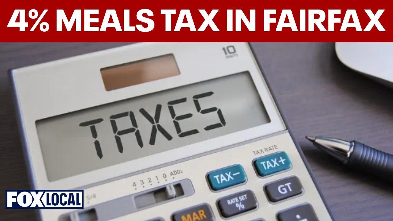 New 4% meals tax now in effect in Fairfax County 