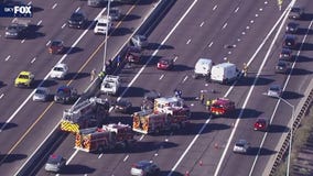 Motorcyclist dies after 7-vehicle crash on Loop 202