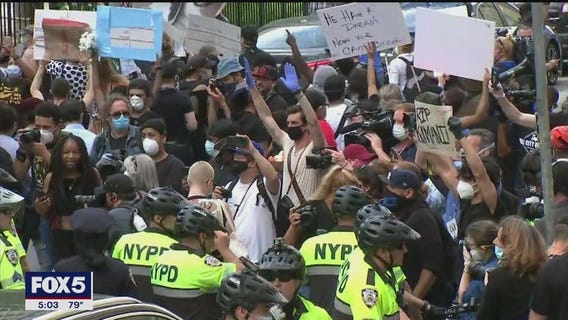 Officials urging calm as George Floyd protesters hit NYC streets again