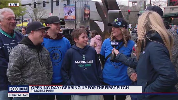 Fans start to fill T-Mobile Park for the much-anticipated Opening Day