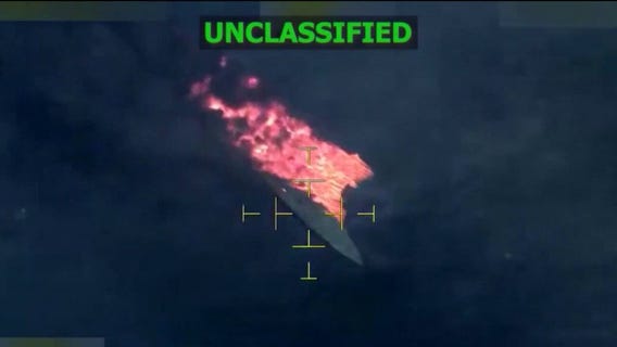 U.S. strikes suspected drug boat as Trump pushes major Navy expansion