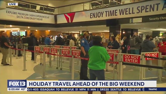 Holiday travel at Sea-Tac Airport