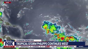Tropical storm Philippe still disorganized