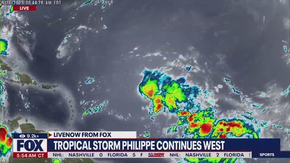 Tropical storm Philippe still disorganized