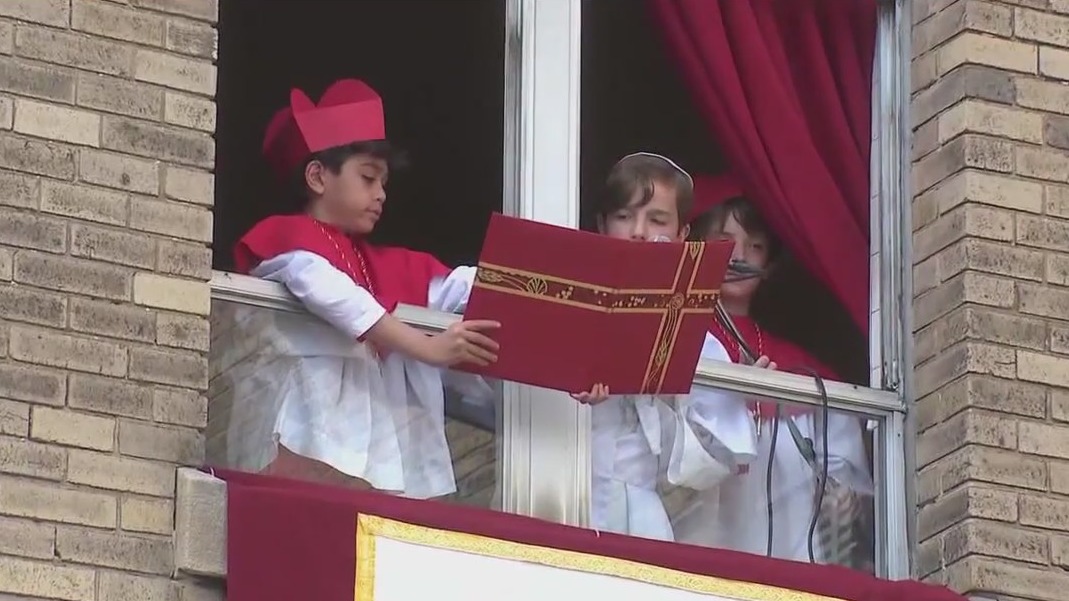 Local school that went viral for mini conclave receives a special guest