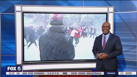 Massive snowball fight in Washington, D.C.
