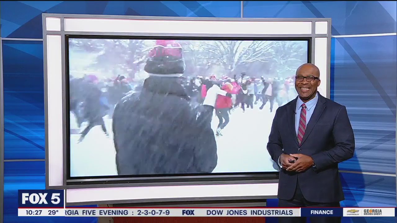 Massive snowball fight in Washington, D.C.