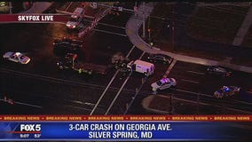 Several people injured after 3-vehicle crash in Silver Spring