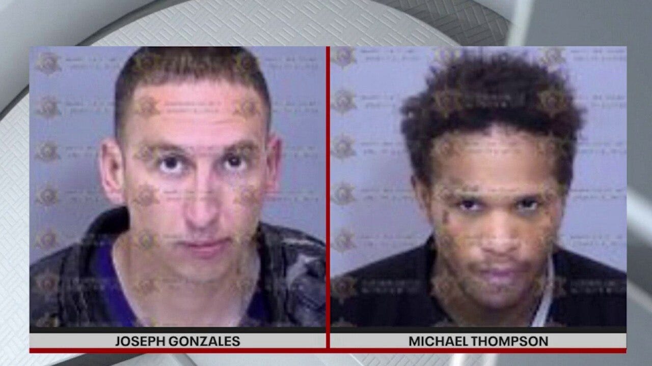 Duo accused of trying to steal merch from sporting goods store on Christmas Eve