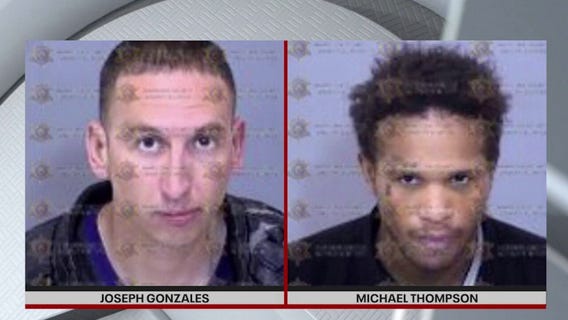 Duo accused of trying to steal merch from sporting goods store on Christmas Eve