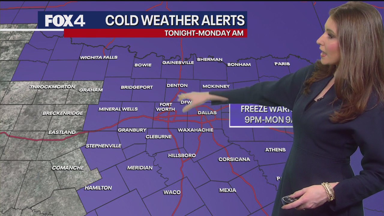 Dallas weather: November 9 overnight forecast