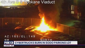 Fire destroys, damages Cybertrucks in Seattle lot