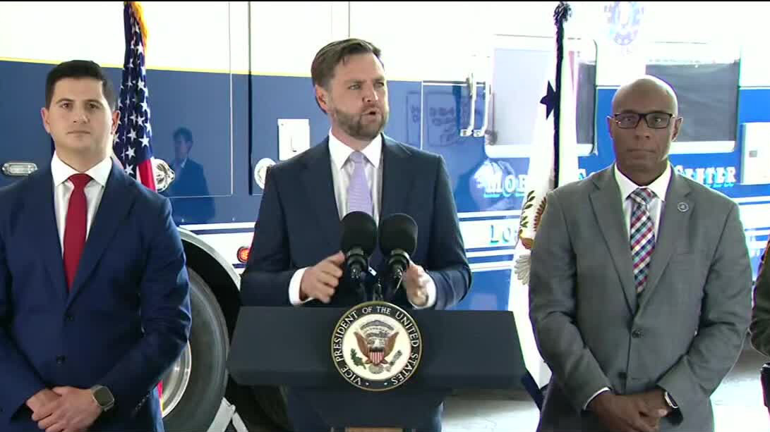 Vice President JD Vance visits, holds conference in Southern California