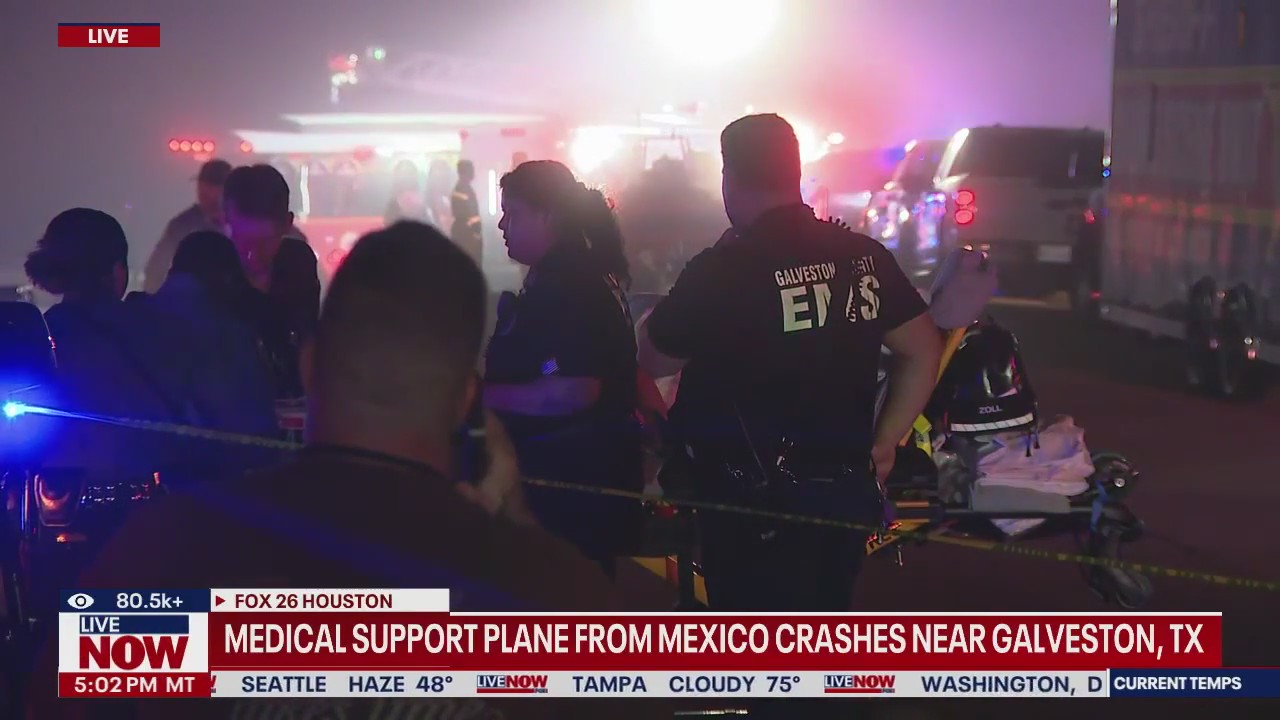 Mexican Navy medical plane crashes in Texas