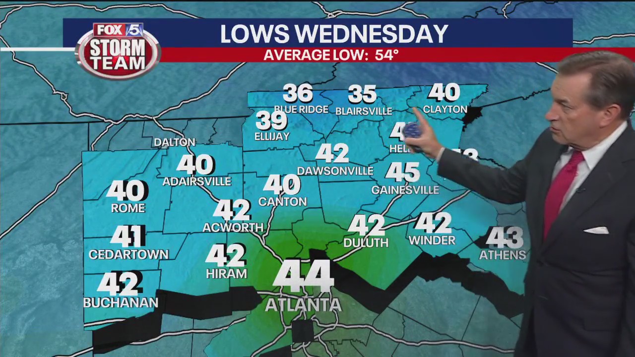Tuesday night forecast update | FOX 5 Atlanta