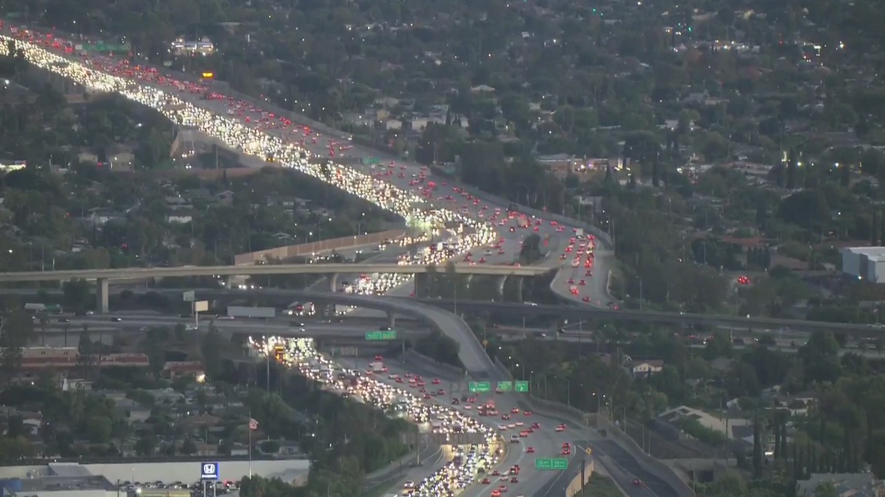 LA 5 Freeway traffic ahead of Thanksgiving