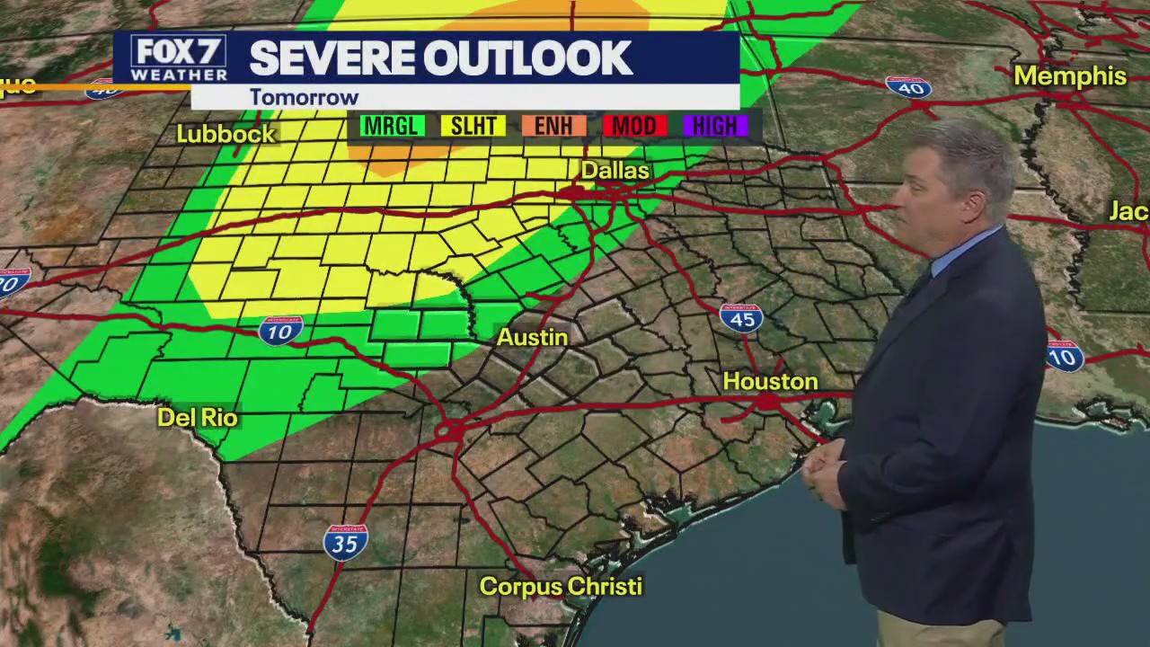 Austin weather: Possible isolated storms