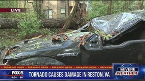 Reston cleans up after tornado
