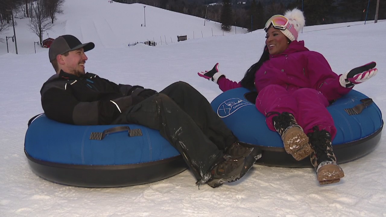 The Nine Winter Zip Trips to Gaylord and goes Extreme Tubing