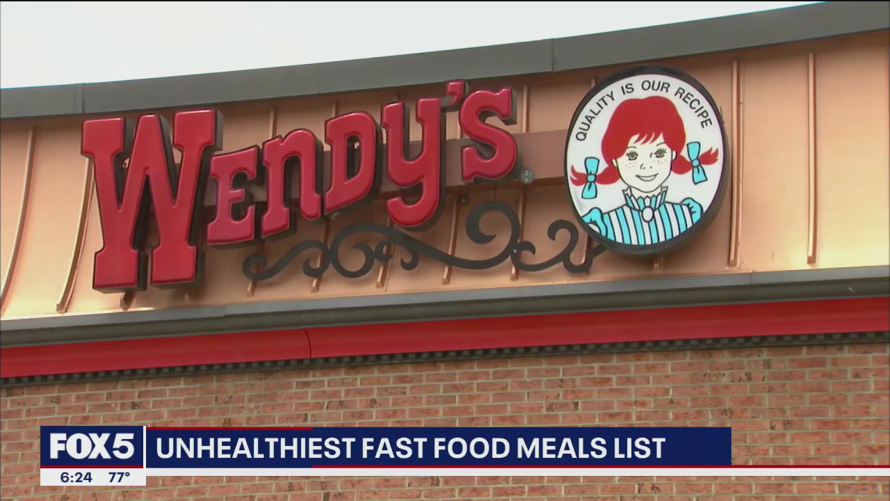 Unhealthiest fast food meals list