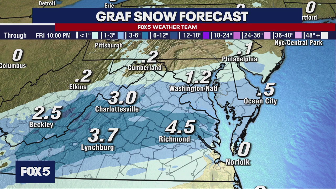 DC weather: Snow could disrupt early Friday morning commute