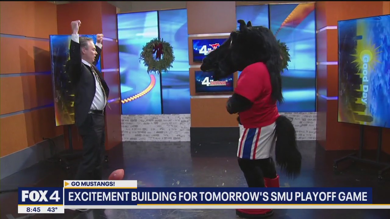 Brandon Todd scores touchdown on SMU's mustang mascot