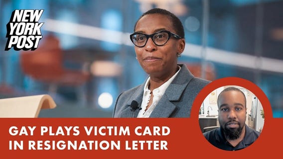 Claudine Gay plays the victim