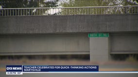 Marysville teacher honored for stopping man from jumping off a bridge
