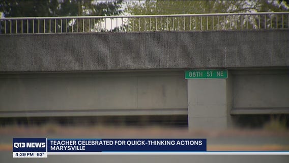 Marysville teacher honored for stopping man from jumping off a bridge