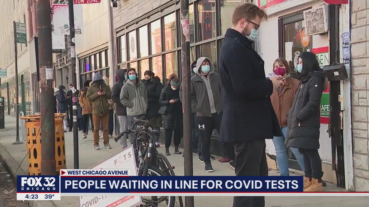Long lines in Chicago to get tested for coronavirus