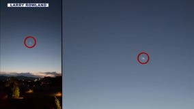 SpaceX launch seen from the Phoenix area