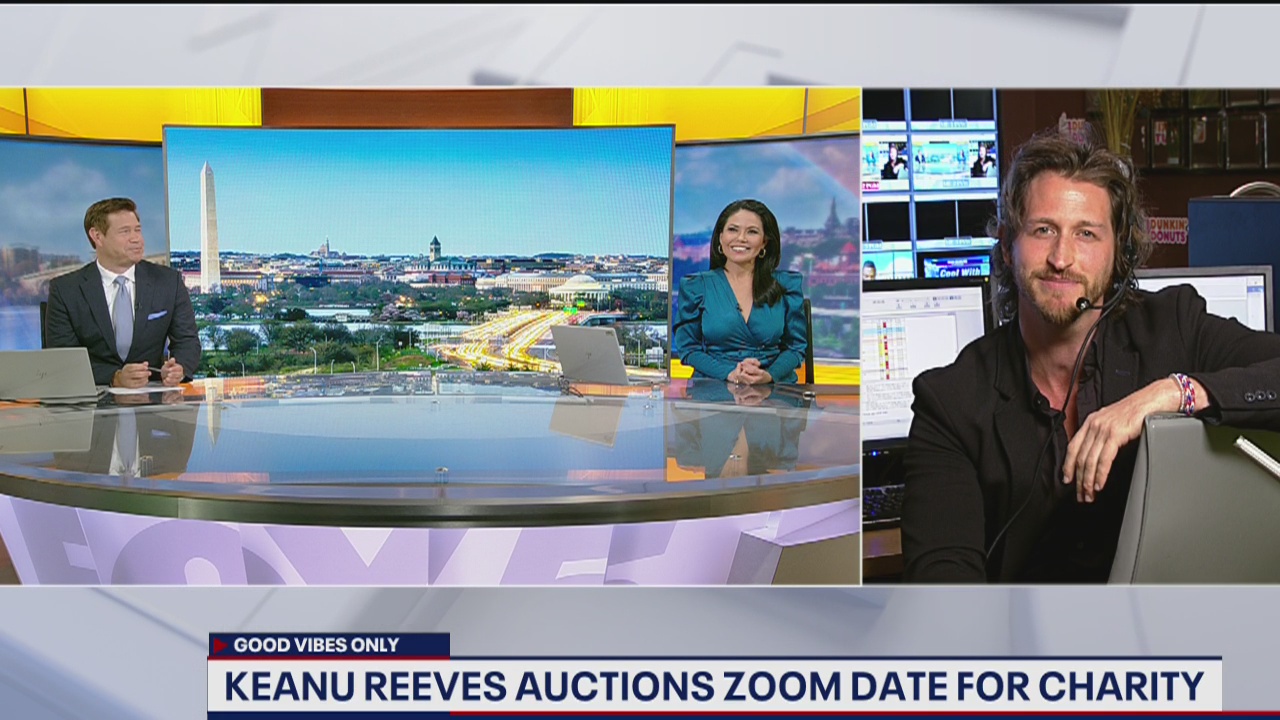 Keanu Reeves auctions Zoom date for charity