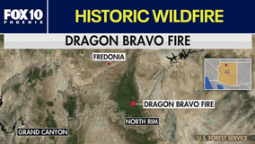 Dragon Bravo Fire is the largest burning wildfire in the U.S.