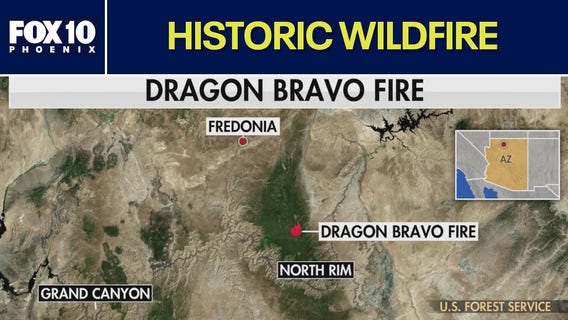 Dragon Bravo Fire is the largest burning wildfire in the U.S.