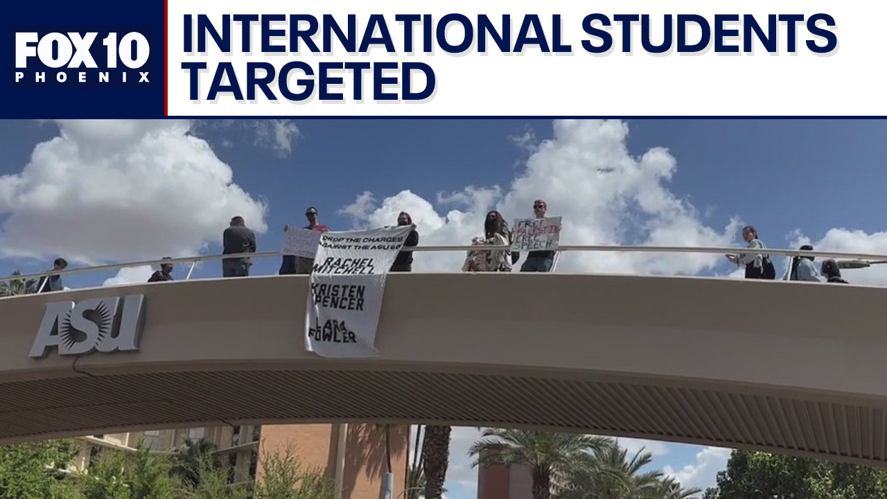 ASU students protest against visa revocations