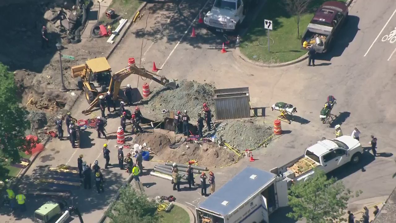 St. Paul trench collapse: First responders search for trapped workers