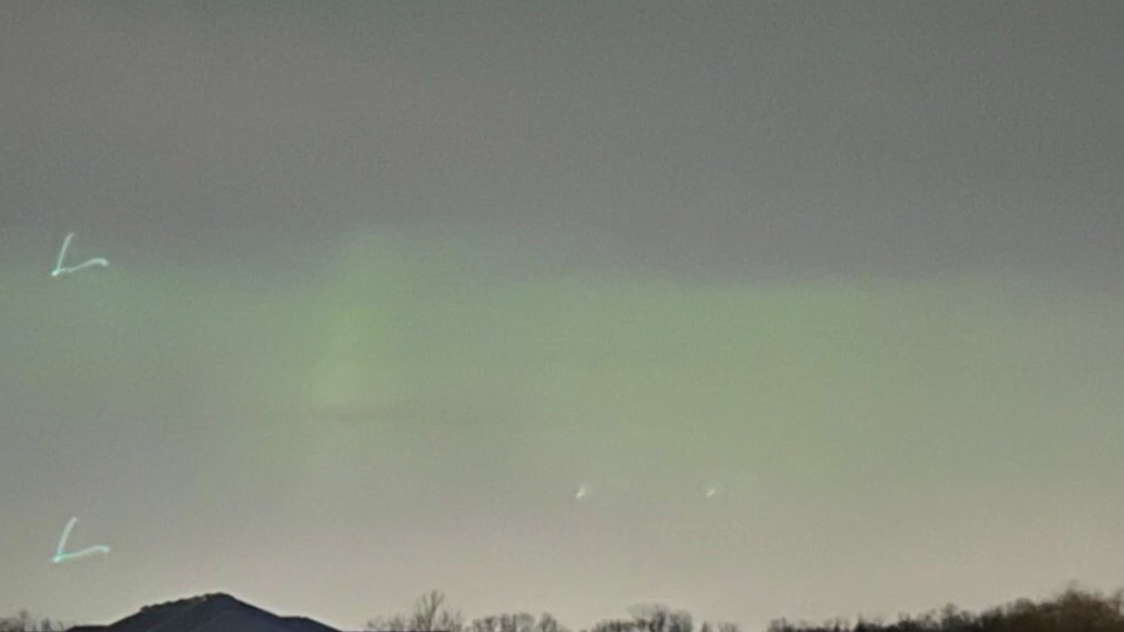Northern lights seen in New Berlin Thursday night